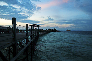 Закат на острове Мабул, Малайзия